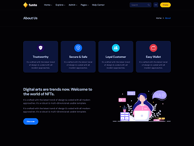Funto - React NFT Marketplace