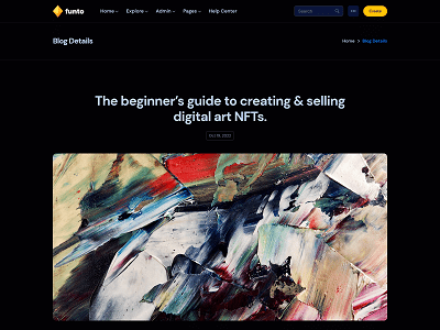 Funto - React NFT Marketplace